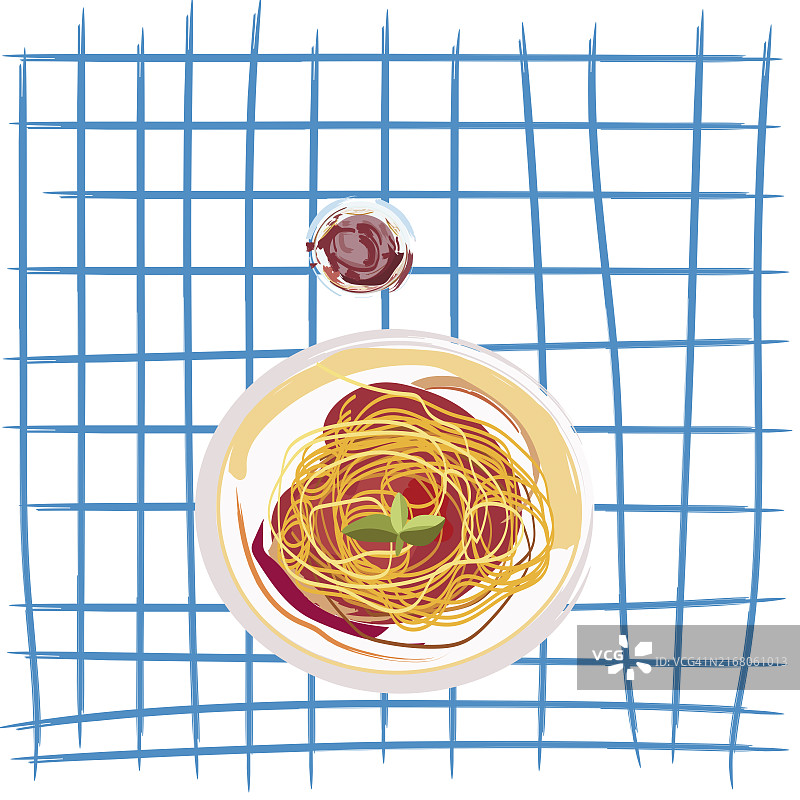 番茄酱红酒意面图片素材