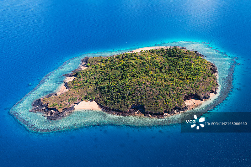岛屿鸟瞰图片素材