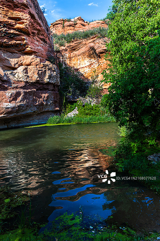 美国怀俄明州道格拉斯湖泊风景图片素材