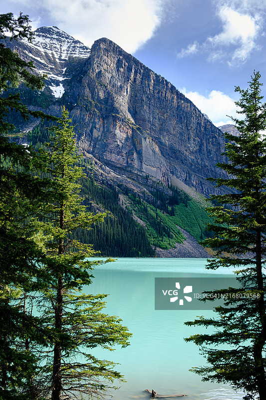 路易斯湖：小蜂巢小径风光图片素材