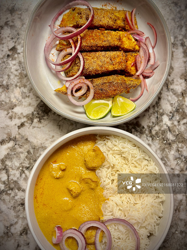 桌上美食，美国马里兰州盖瑟斯堡俯视角度照片图片素材