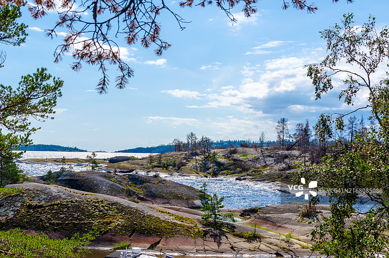 拉多加湖群岛夏季风光图片素材