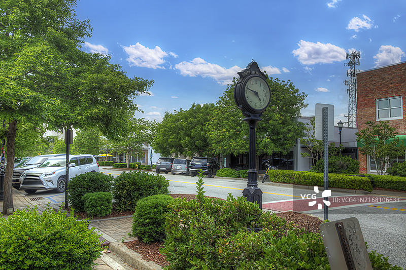 北查尔斯顿镇时钟图片素材