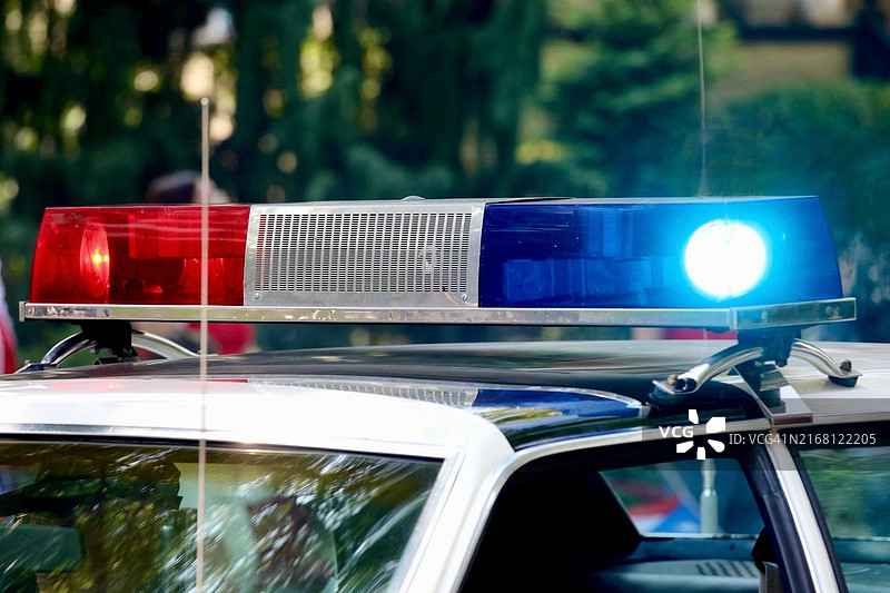警车闪光灯图片素材