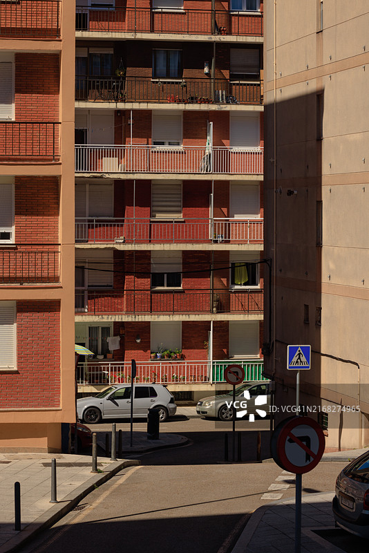 西班牙城市街区景观图片素材