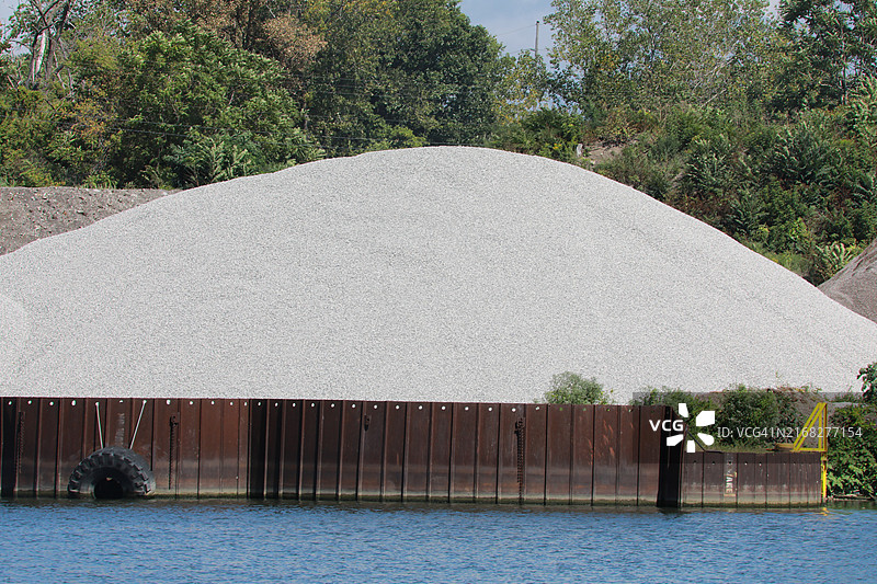 骨料厂的砾石图片素材