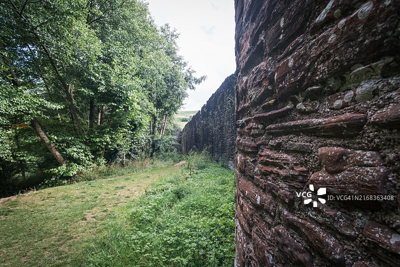 斯肯弗里斯城堡的城墙图片素材