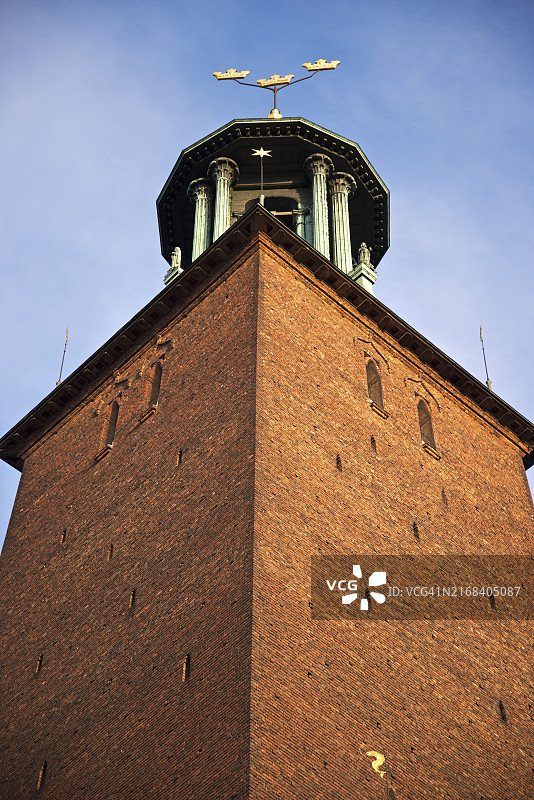 瑞典斯德哥尔摩市政厅局部图片素材