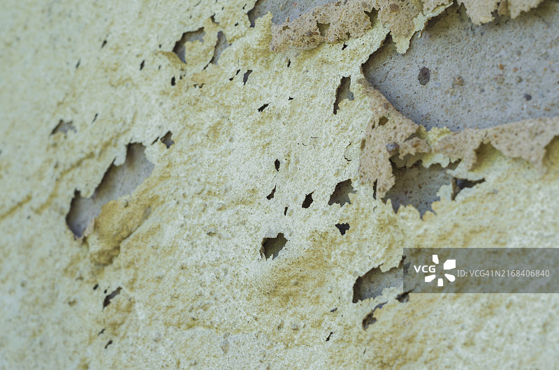 掉漆的墙，油漆问题，不合格的油漆系统，渗水图片素材