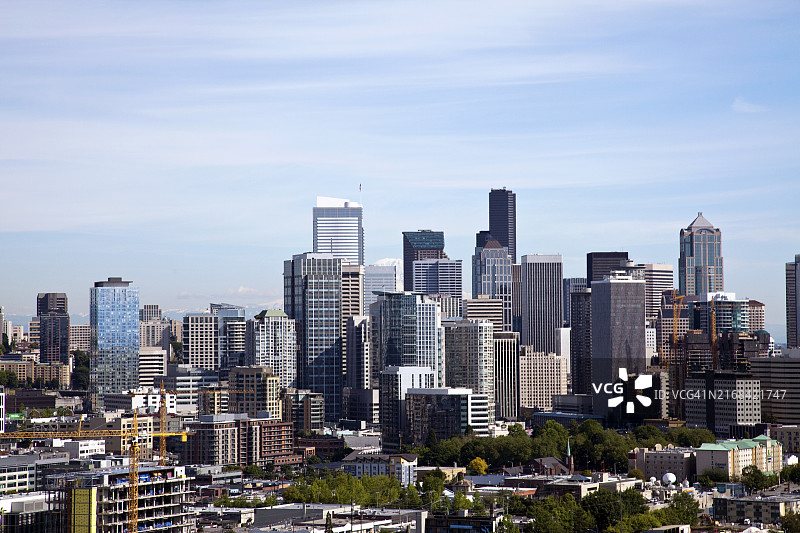 美国华盛顿州西雅图市中心图片素材