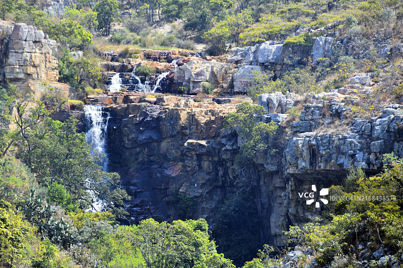 宽达瓦拉瀑布，卢班戈，安哥拉图片素材