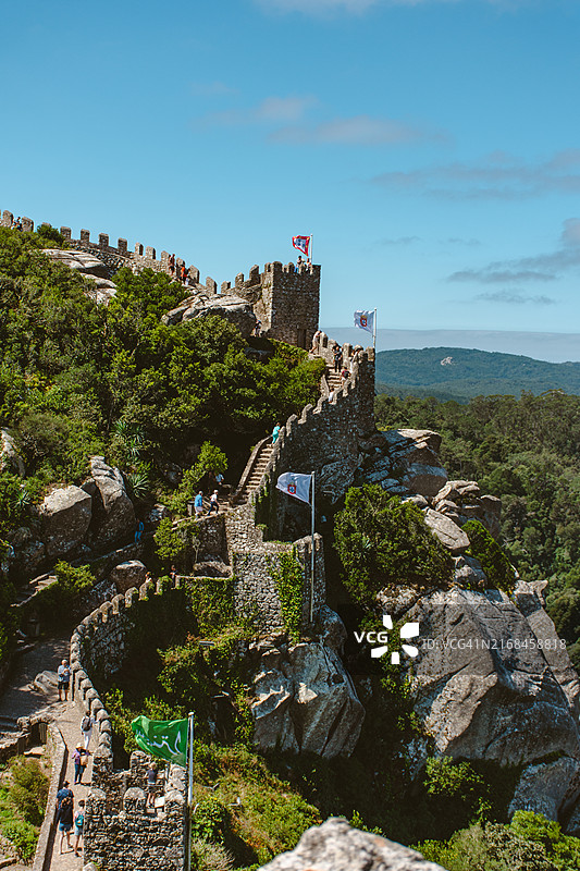 辛特拉的摩尔人城堡图片素材