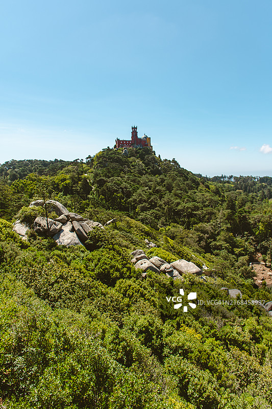 远处佩纳宫景色图片素材