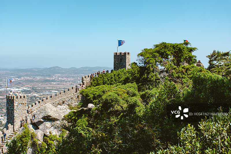 辛特拉的摩尔人城堡图片素材