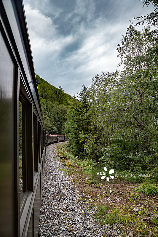 阿拉斯加白隘口小径图片素材