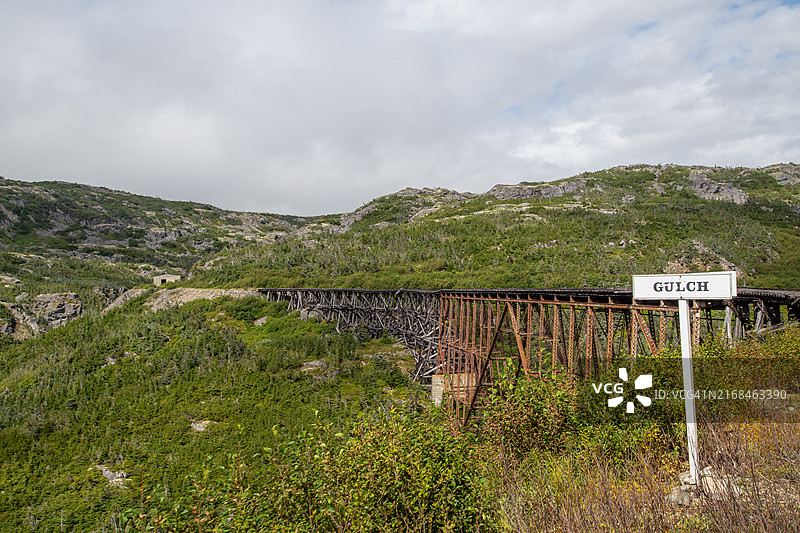 阿拉斯加白隘口小径图片素材
