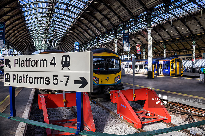 国王十字车站的列车图片素材