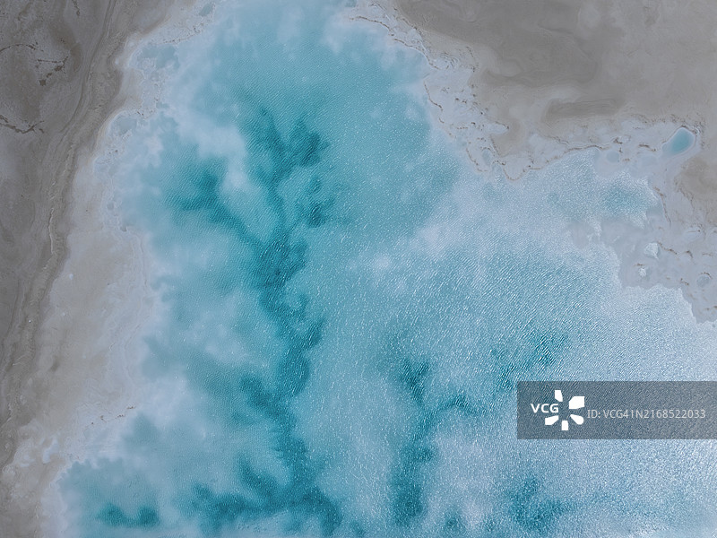 青海盐湖自然纹理图片素材