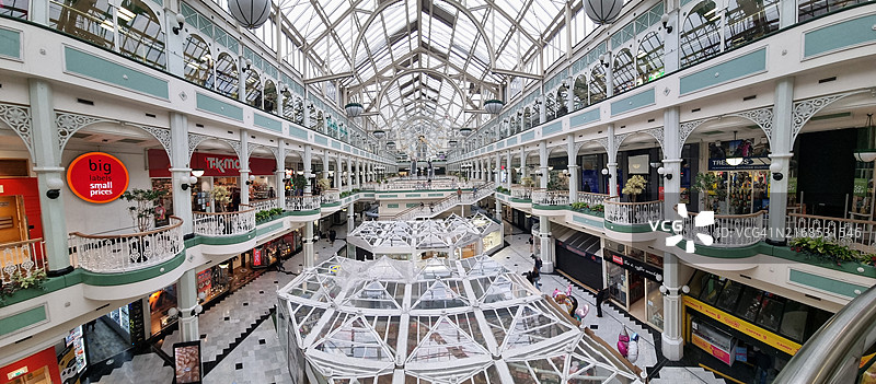 斯蒂芬绿色购物中心的大型全景图图片素材