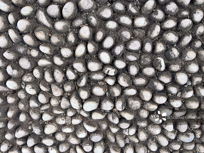 鹅卵石地面抽象纹理背景图片素材