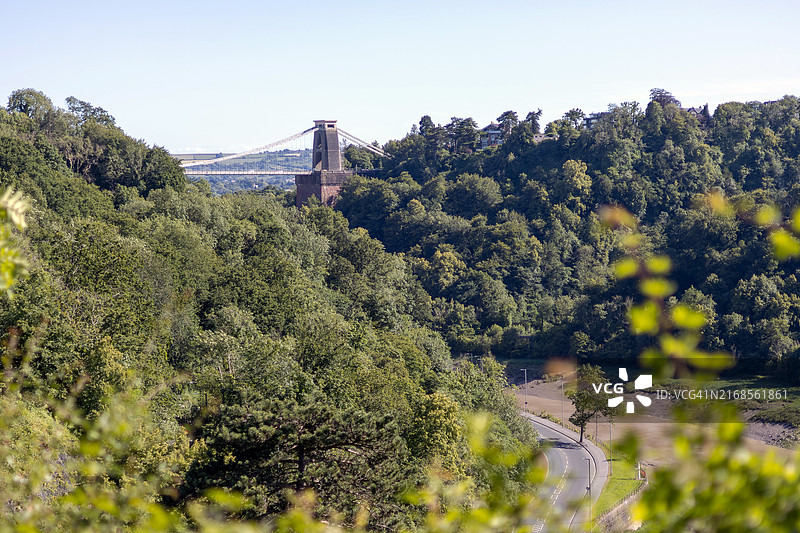 克利夫顿吊桥，英国布里斯托尔图片素材