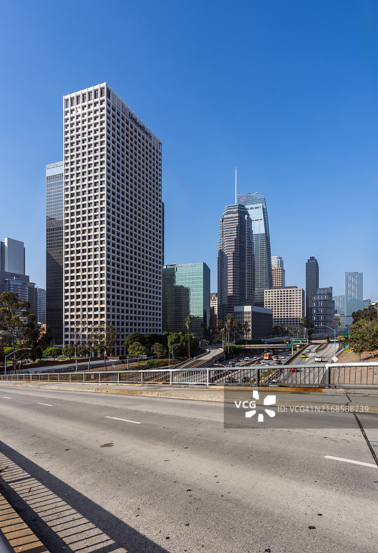 洛杉矶市中心第四街大桥图片素材