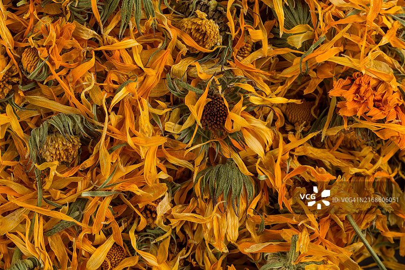 用金盏花泡茶的背景图片素材