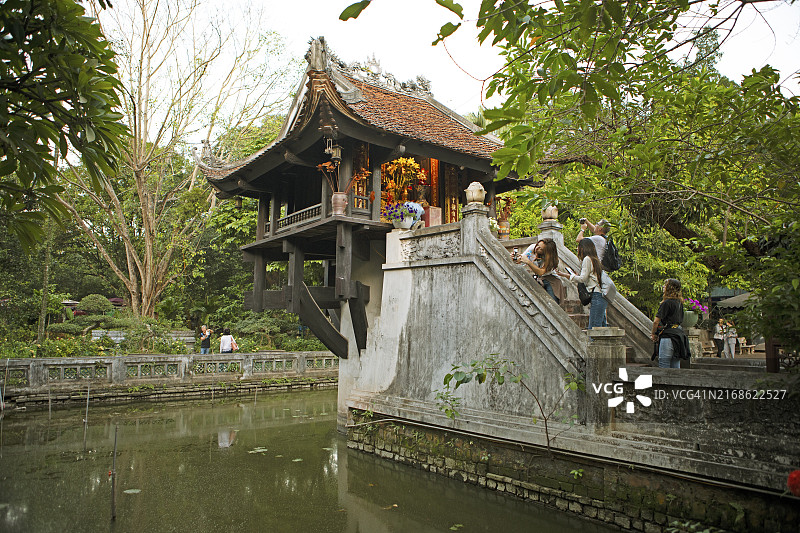 越南河内独柱寺图片素材