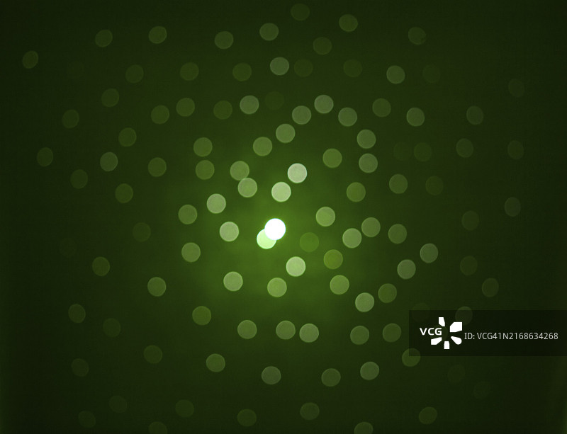 绿色光点，真实照片，深色散景背景图片素材