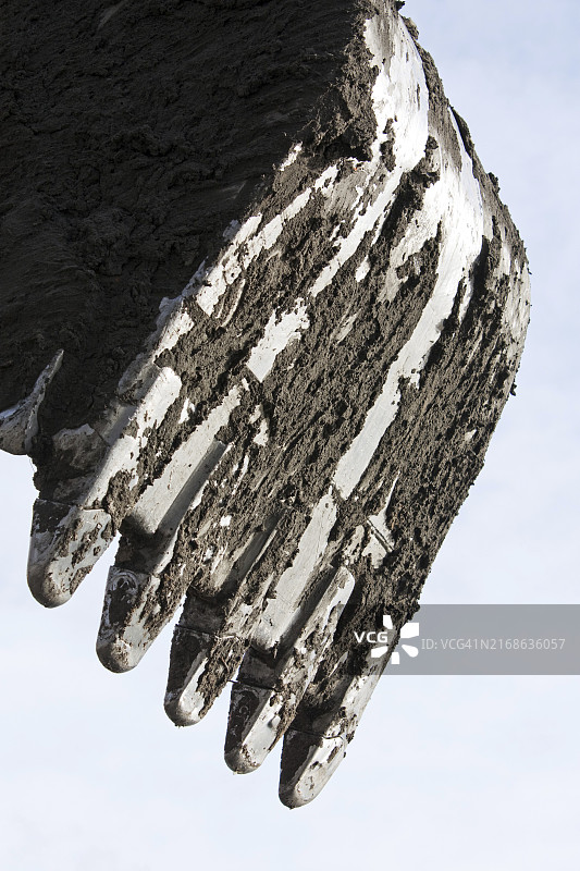 挖掘机铲斗施工设备图片素材