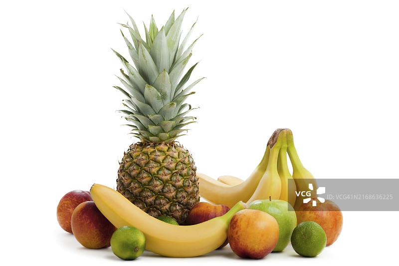 健康饮食：热带混合水果图片素材