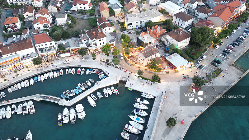 城市建筑的高角度视角图片素材