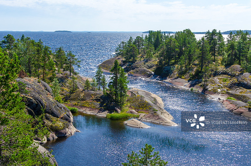 拉多加湖群岛夏季风光图片素材
