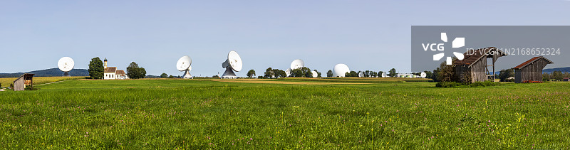 德国巴伐利亚州赖斯廷地球站图片素材