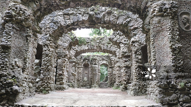 Sanspareil岩石小镇，岩石剧院，弗兰肯瑞士，巴伐利亚，德国，欧洲图片素材