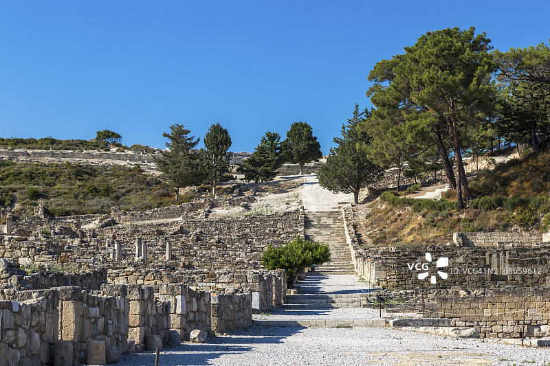 卡米罗斯古城，罗德岛图片素材