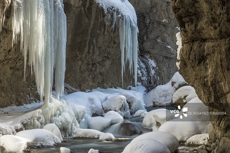 冬季的帕特纳赫峡谷图片素材