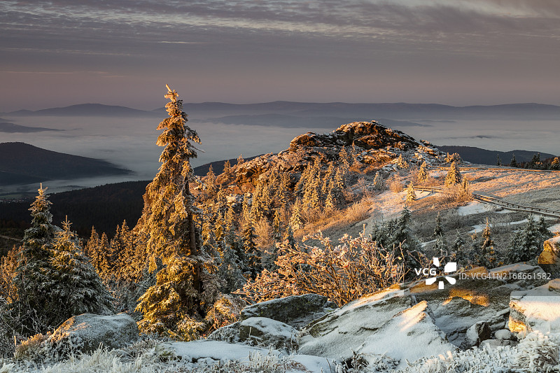 格罗ßer阿伯峰日出图片素材