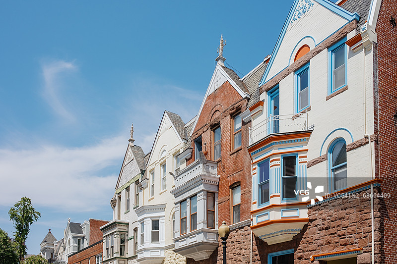 华盛顿特区的排屋图片素材