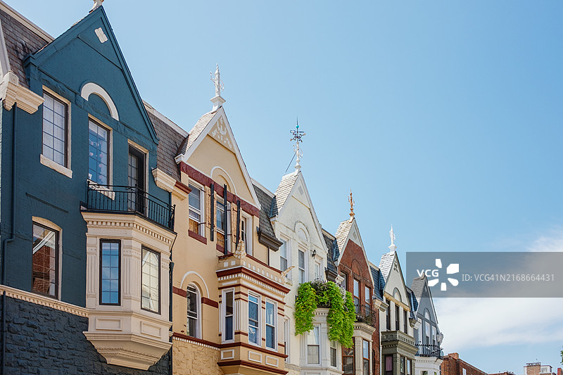 华盛顿特区的排屋图片素材