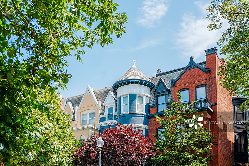 华盛顿特区的排屋图片素材