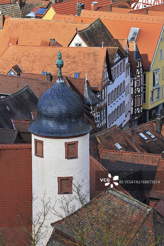 韦尔特海姆：巴登-符腾堡州小镇，位于美因河和陶伯河之间图片素材