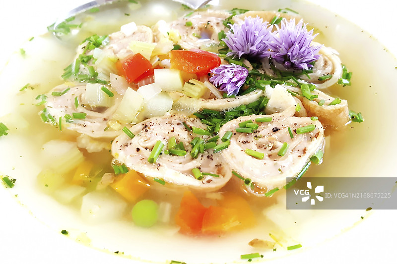 盘装椒盐卷饼馅卷图片素材