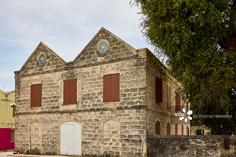 巴巴多斯布里奇顿的尼德·以色列犹太教堂和博物馆图片素材