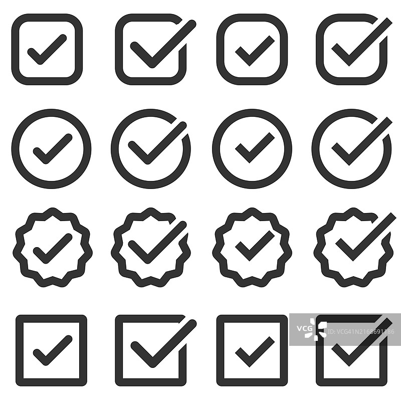 复选标记图标矢量符号素材图片素材