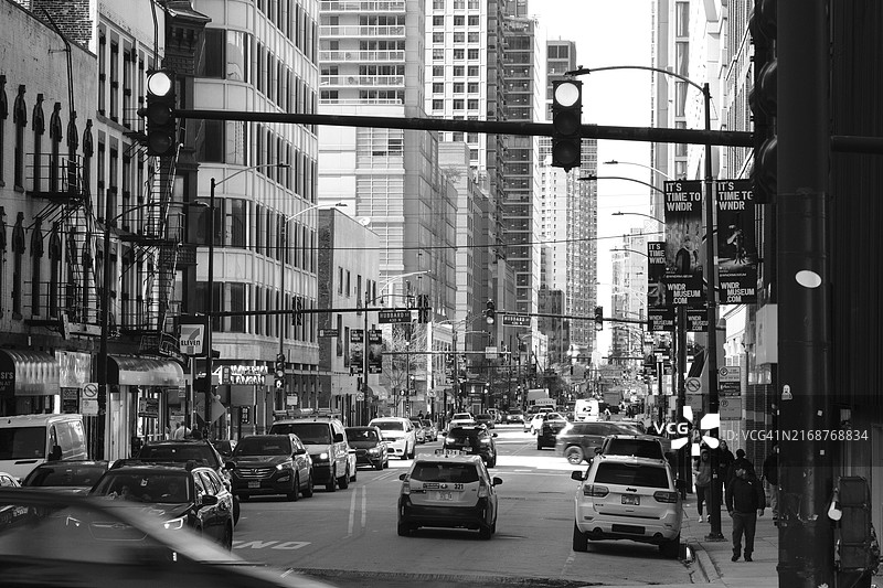 芝加哥壮丽大道街景图片素材