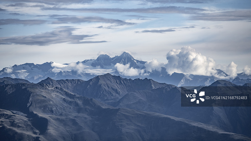 奥地利格罗斯格洛克纳山脉的傍晚景色图片素材