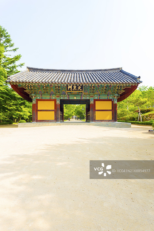 天王门，韩国庆州佛国寺入口，新罗王朝古都图片素材