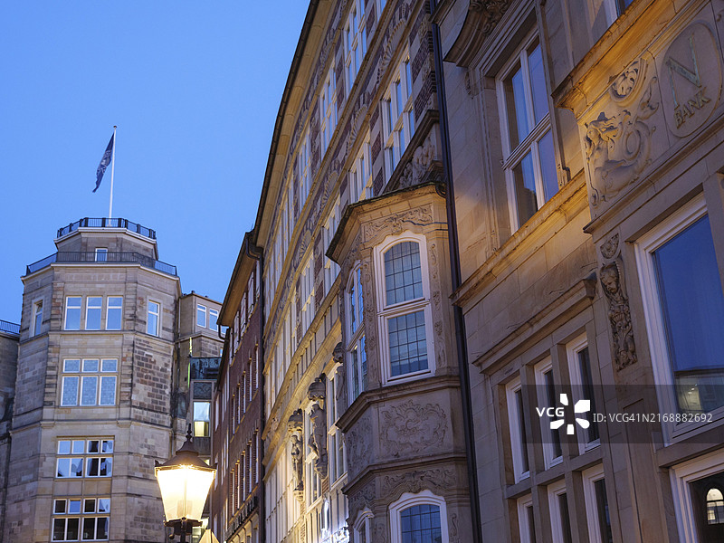 德国不莱梅大气辉煌的历史房屋图片素材