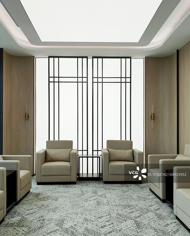 会议室里的皮沙发图片素材